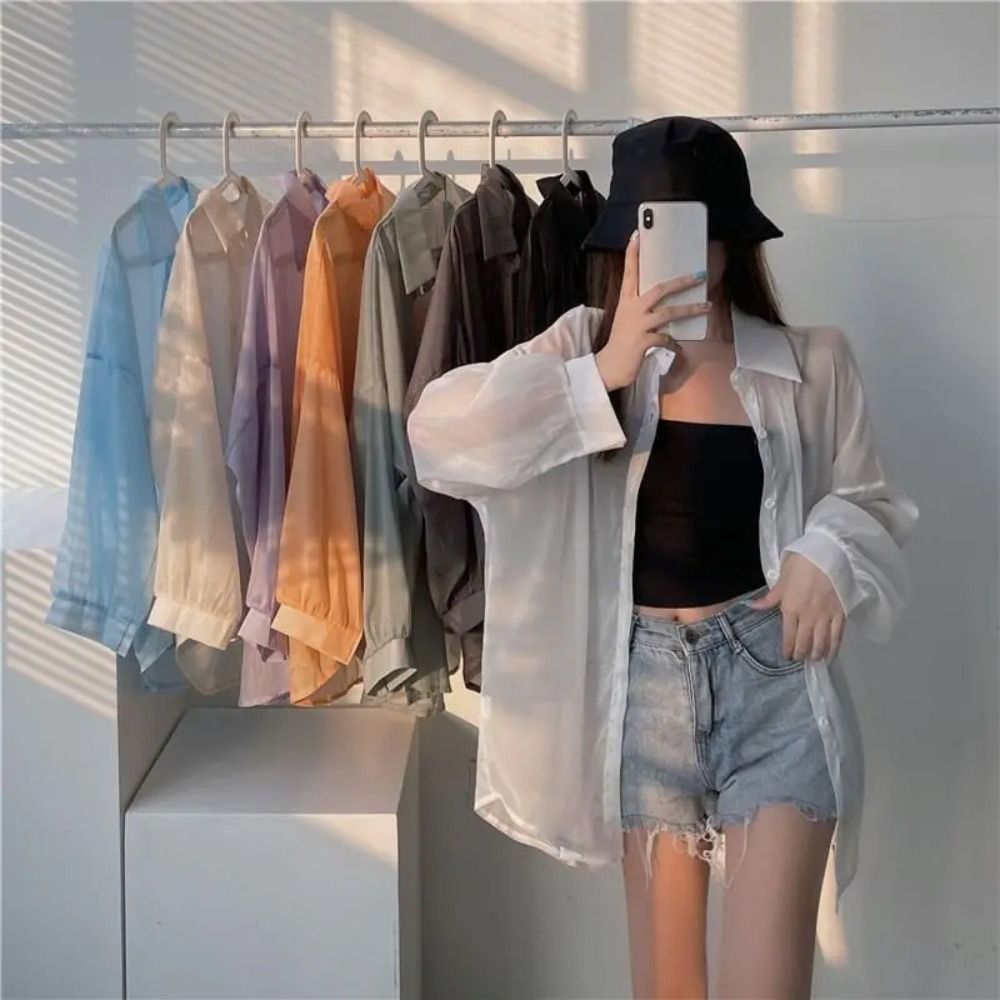 Casual Sun Protection Women Sh - مراجعة Puff Sleeve Blouse وسعره