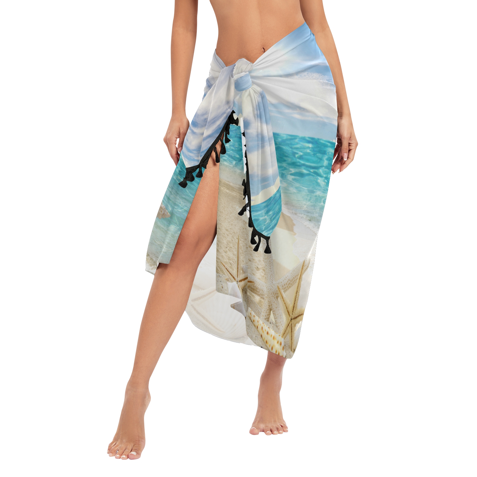Sexy Women Chiffon Swimwear Pa - مراجعة Printed Wrap Skirt وسعره