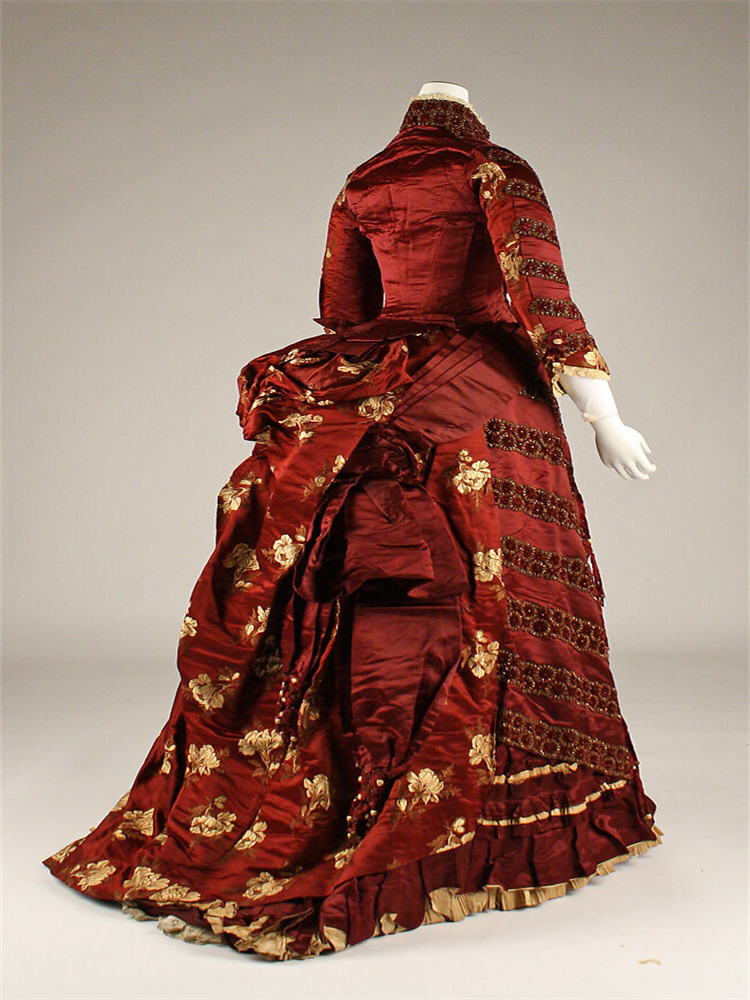 1890s Victorian Red Edwardian  - مراجعة Women'S Fashion Victorian Era وسعره