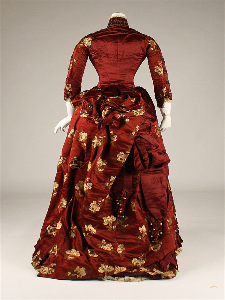 1890s Victorian Red Edwardian  - مراجعة Women'S Fashion Victorian Era وسعره