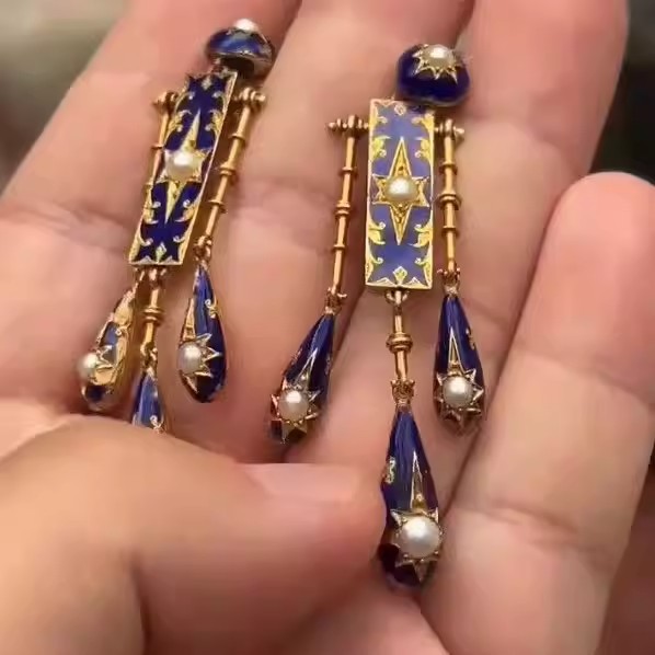 Retro Victorian Era Blue Ename - مراجعة Women'S Fashion Victorian Era وسعره