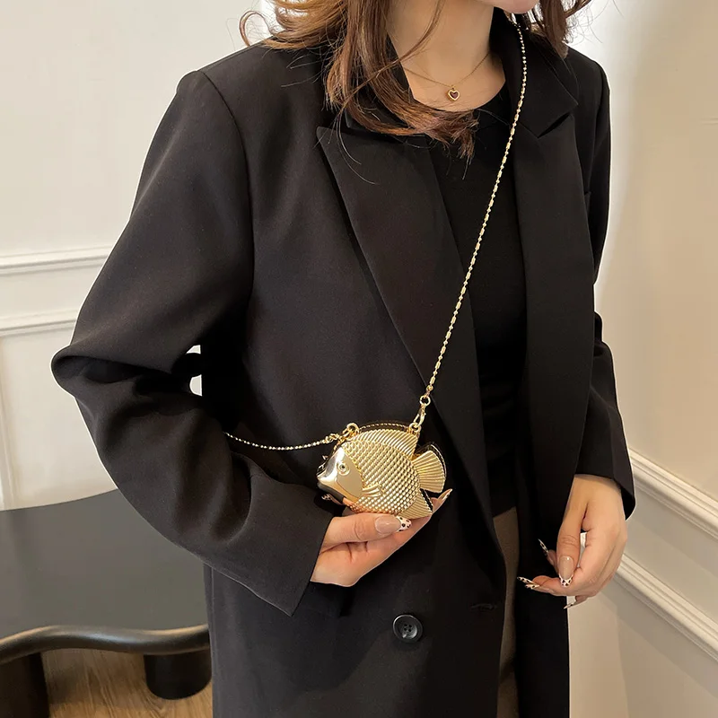 Cute Little Fish Shape Metal M - مراجعة Women Fashion Handbags وسعره