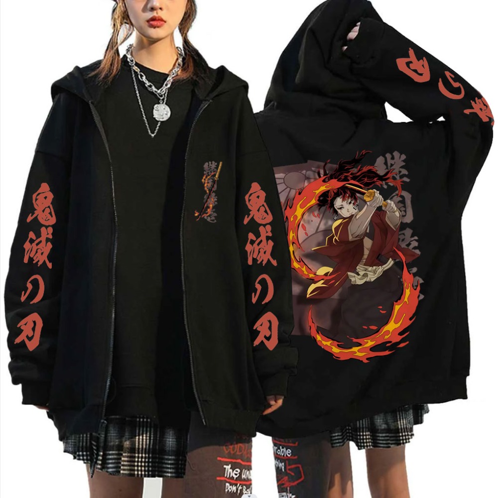 New Demon Slayer Tsugikuni Yor - مراجعة Women'S Fashion Zip Hoodie وسعره