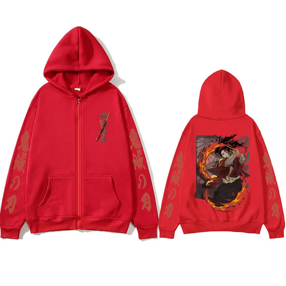 New Demon Slayer Tsugikuni Yor - مراجعة Women'S Fashion Zip Hoodie وسعره