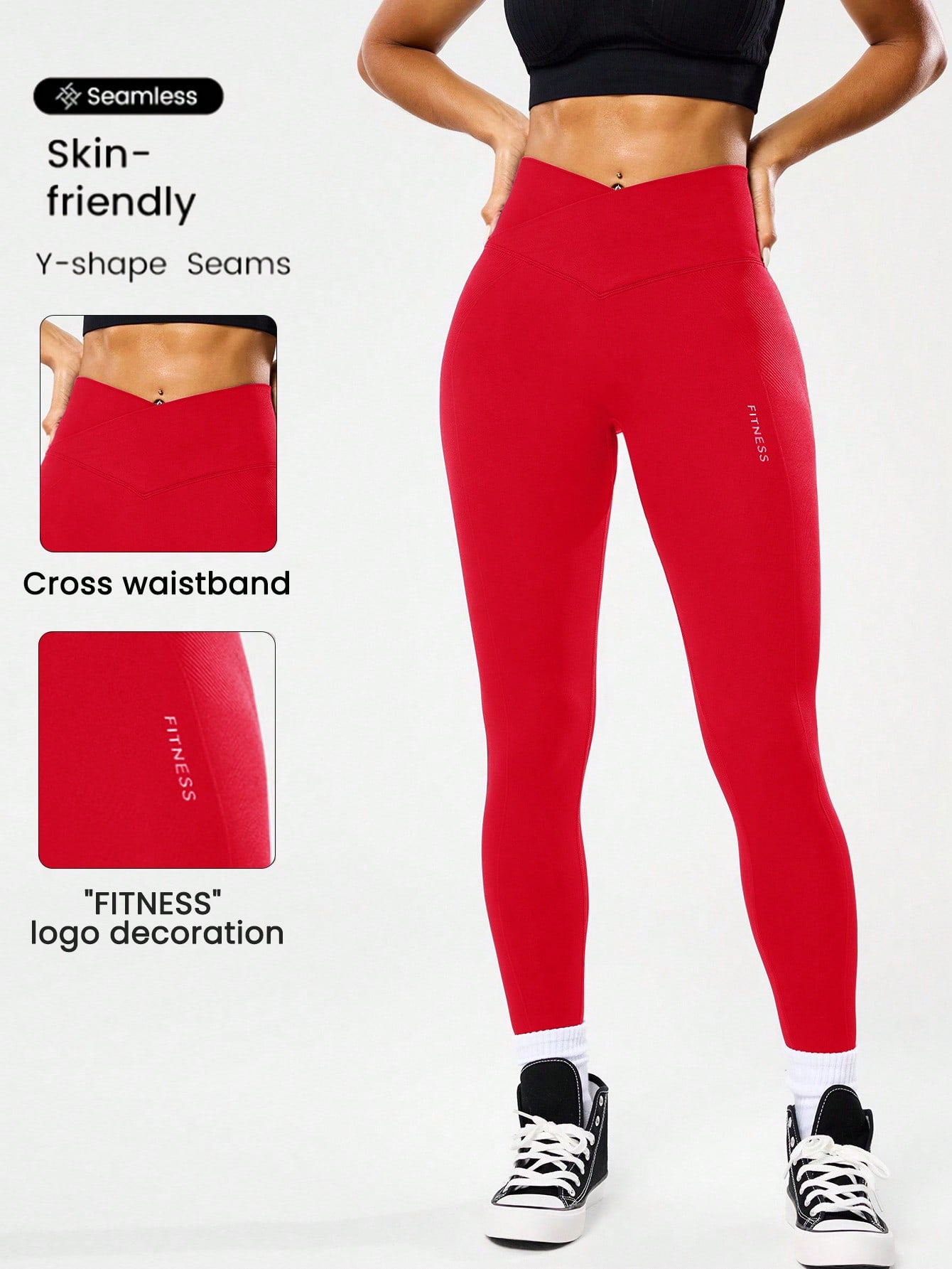 High-waisted seamless yoga leg - مراجعة Women'S Fashion Leggings وسعره