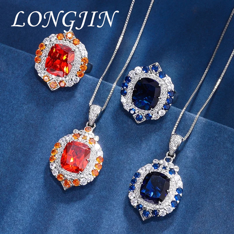Square Retro Sapphire Pendant  - مراجعة Women Fashion Nz وسعره