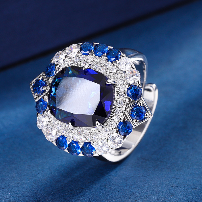 Square Retro Sapphire Pendant  - مراجعة Women Fashion Nz وسعره