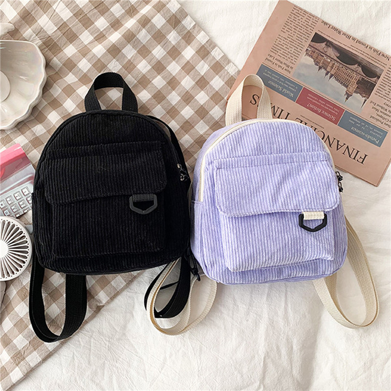 Solid Color Mini Backpack Cord - مراجعة Women'S Fashion Backpack وسعره