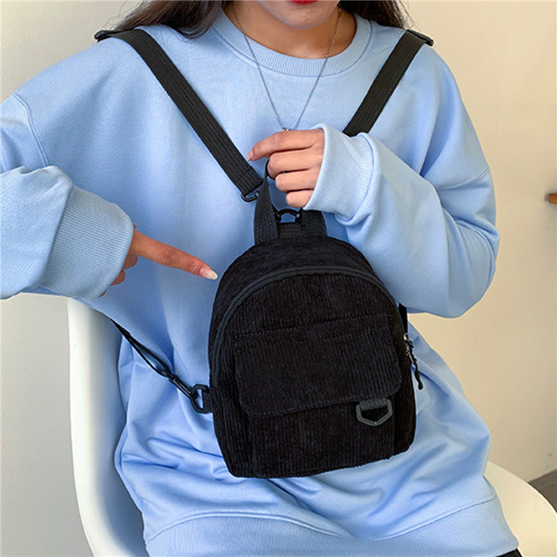 Solid Color Mini Backpack Cord - مراجعة Women'S Fashion Backpack وسعره