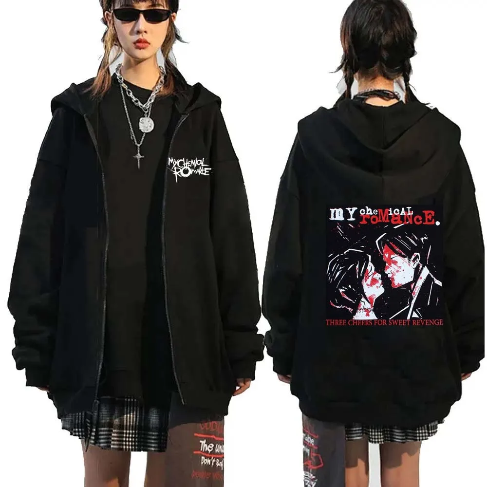 Rock Band My Chemical Romance  - مراجعة Women'S Fashion Zip Hoodie وسعره