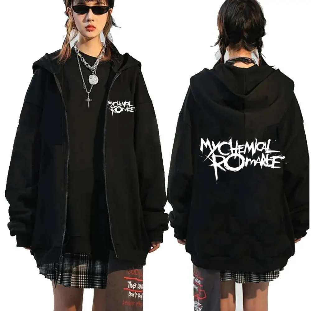 Rock Band My Chemical Romance  - مراجعة Women'S Fashion Zip Hoodie وسعره