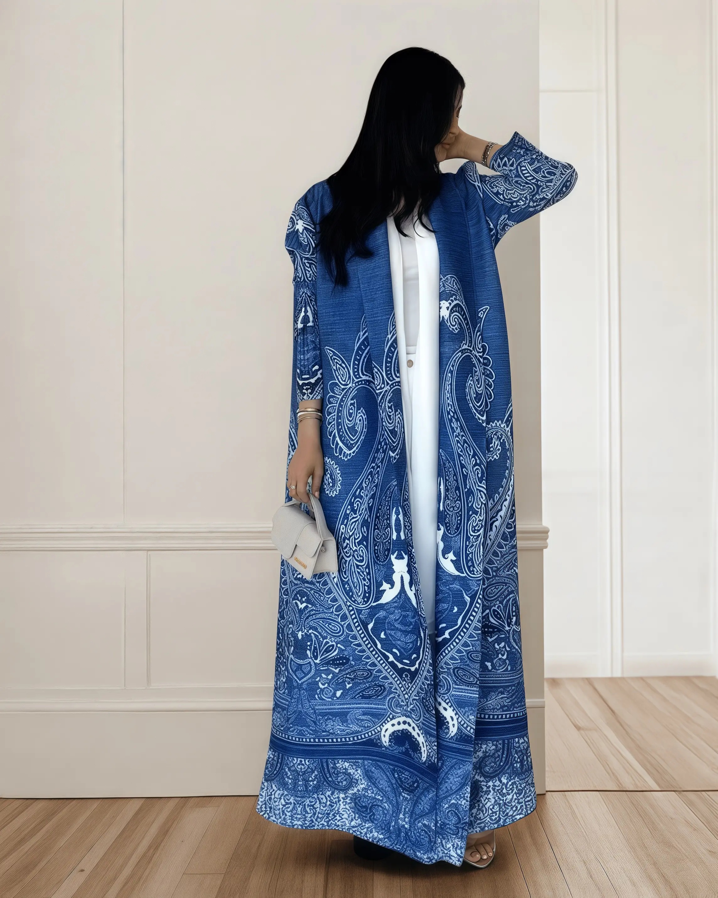 YUDX Miyake Pleated Print Fold - مراجعة Longline Cardigan Knit وسعره