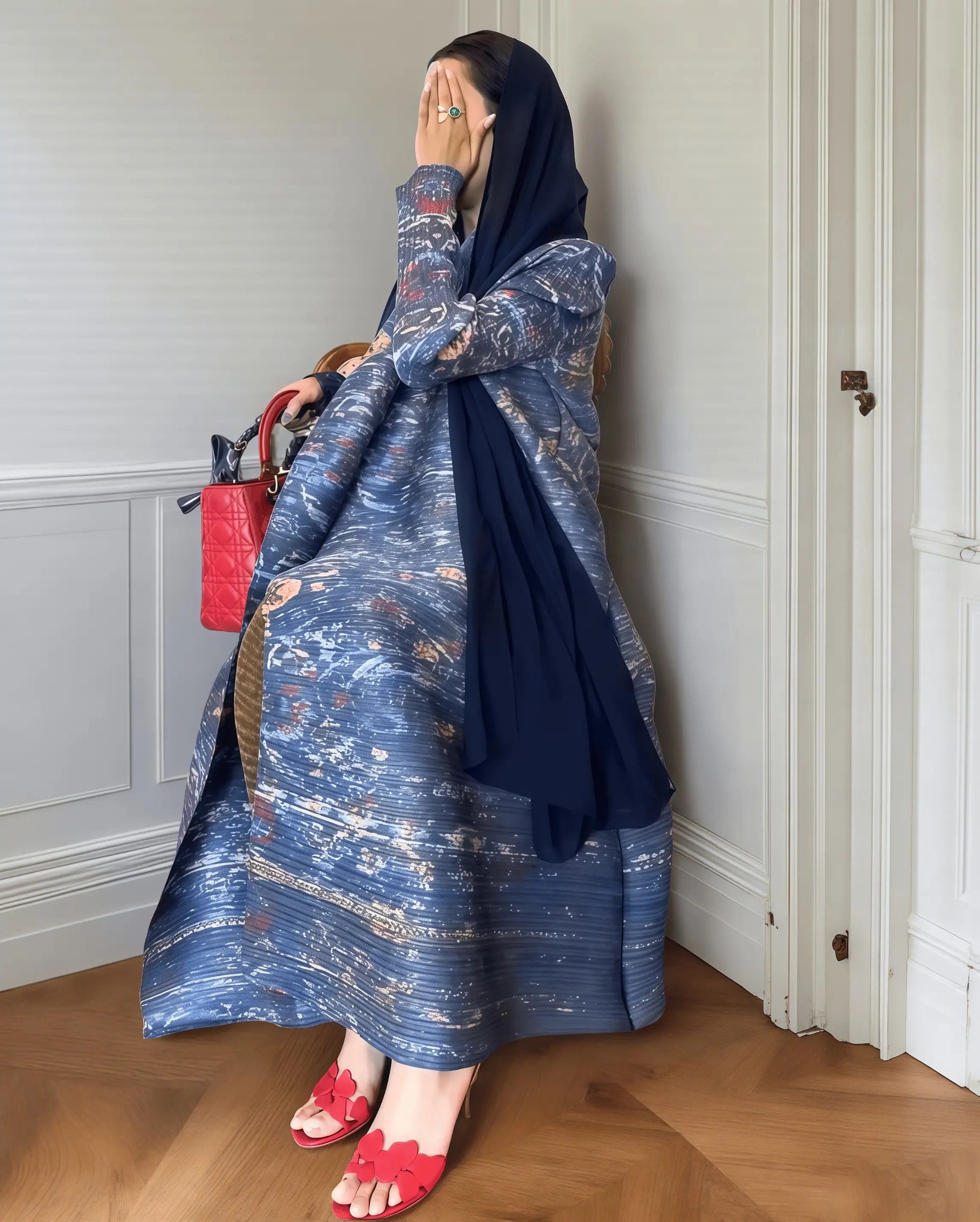 YUDX Miyake Pleated Print Fold - مراجعة Longline Cardigan Knit وسعره