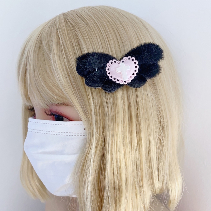 Gothic Heart Angel Wing Hair C - مراجعة Women'S Y2K Fashion Aesthetic وسعره