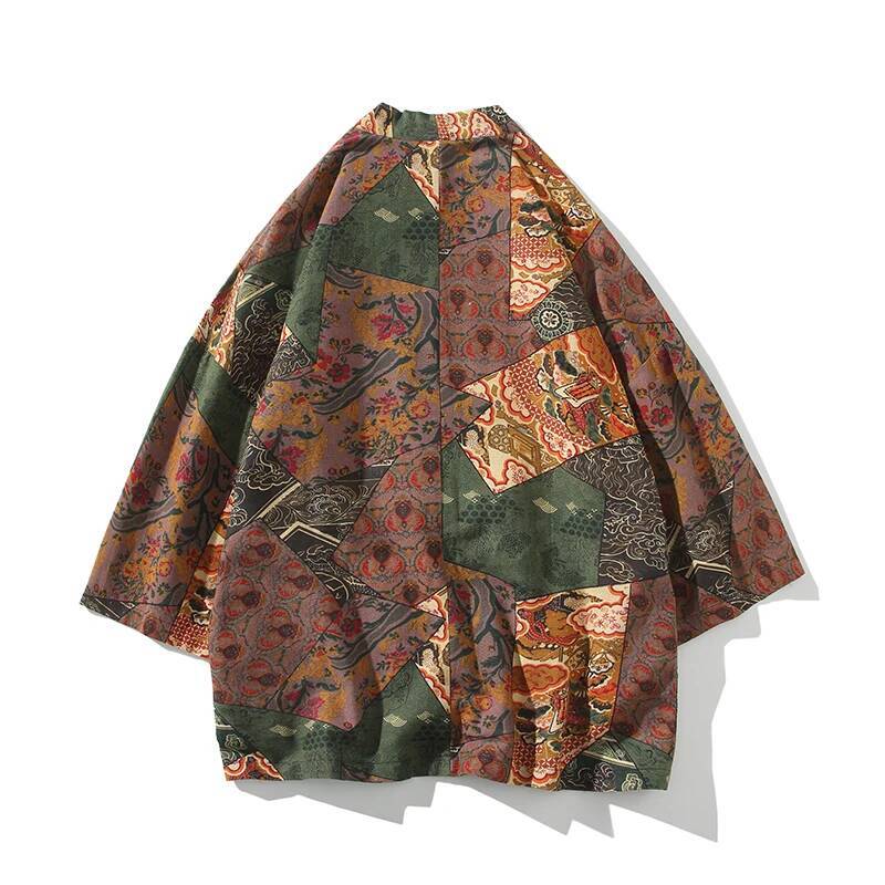 Ethnic Style Print Yukata Men  - مراجعة Women'S Fashion Suit وسعره