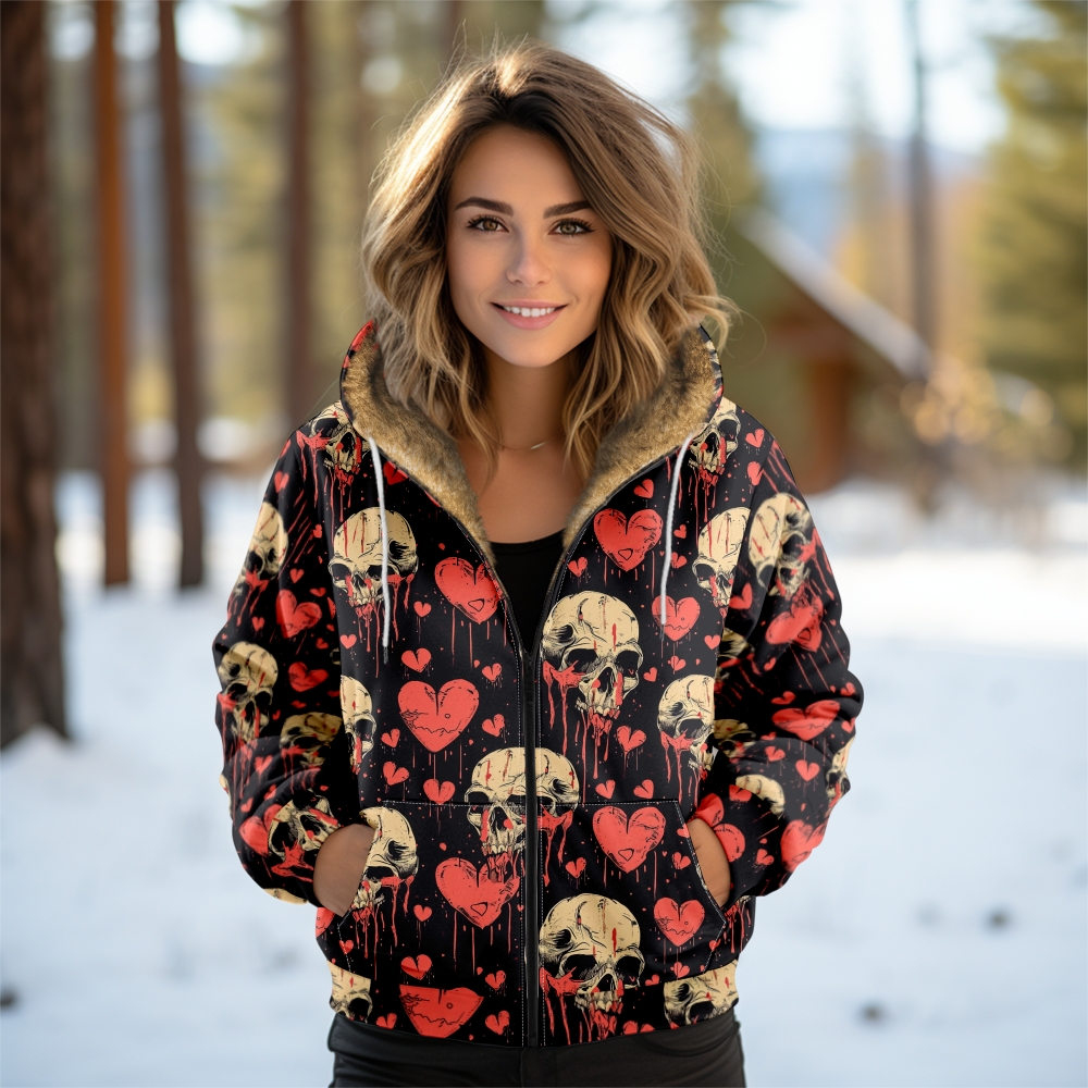 Y2K Gothic Women's Hoodie Hear - مراجعة Women'S Fashion Zip Hoodie وسعره